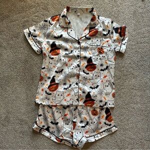 Halloween Ghost and Pumpkin Pajamas
